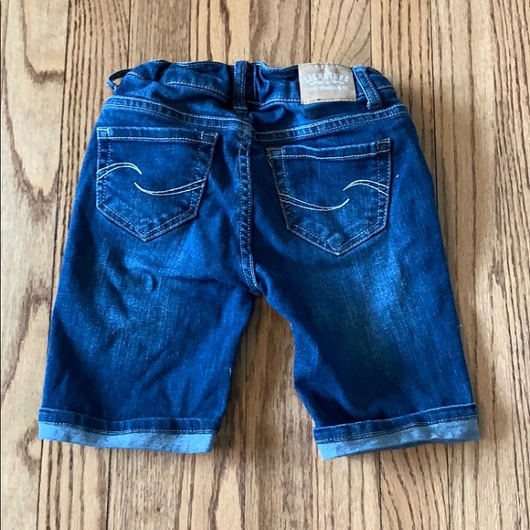 Girls Bermuda Jean Shorts dark denim - Picture 2 of 2